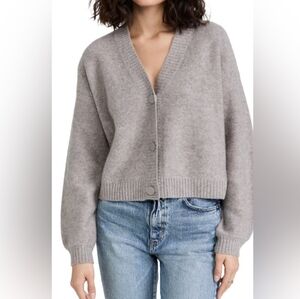 Club Monaco Boiled Cashmere Cardigan Mink Taupe Brown Size Small